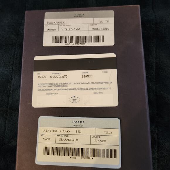 Authentic Prada P.T.A. Foglio - Japan Spazzolato - Trifold Wallet #M668 with COA - Picture 10 of 10